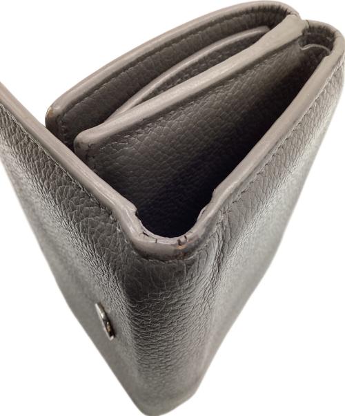 Saint Laurent Paris（サンローランパリ）Saint Laurent Paris (サンローランパリ) 三つ折りコンパクトウォレット グレージュの古着・服飾アイテム