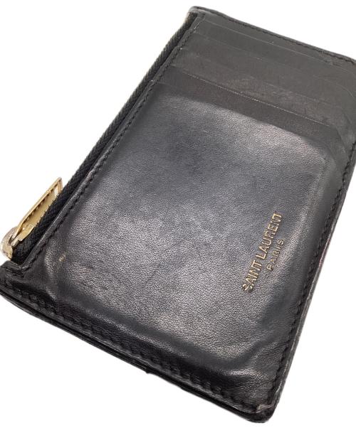 Saint Laurent Paris（サンローランパリ）Saint Laurent Paris (サンローランパリ) カードケース ブラックの古着・服飾アイテム