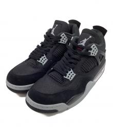 NIKE（ナイキ）の古着「Air Jordan 4 Retro SE "Black and Light Steel"（エア ジョーダン 4 レトロ SE）スニーカー」｜ブラック