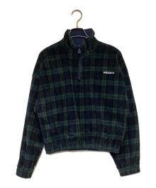 adidas（アディダス）の古着「コーデュロイタータンハーフジップトップ」｜グリーン