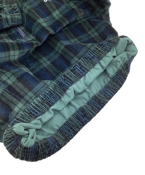 adidas（アディダス）adidas (アディダス) コーデュロイタータンハーフジップトップ グリーン サイズ:J XLの古着・服飾アイテム