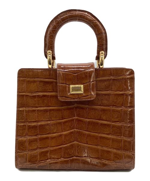 GIANFRANCO FERRE（ジャンフランコフェレ）GIANFRANCO FERRE (ジャンフランコフェレ) ハンドバッグ ブラウンの古着・服飾アイテム