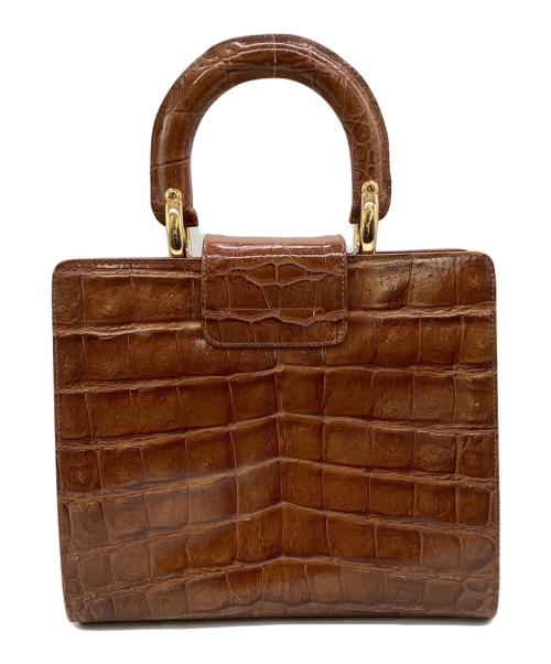 GIANFRANCO FERRE（ジャンフランコフェレ）GIANFRANCO FERRE (ジャンフランコフェレ) ハンドバッグ ブラウンの古着・服飾アイテム