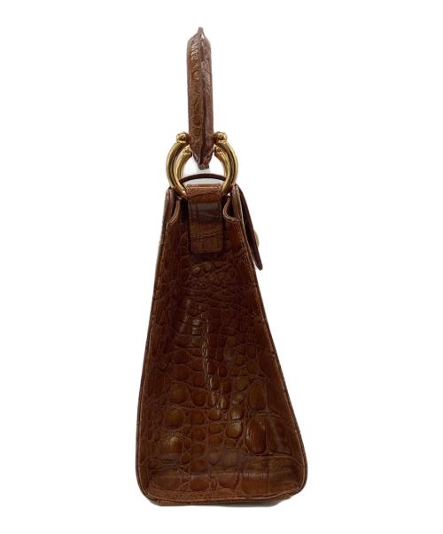 GIANFRANCO FERRE（ジャンフランコフェレ）GIANFRANCO FERRE (ジャンフランコフェレ) ハンドバッグ ブラウンの古着・服飾アイテム