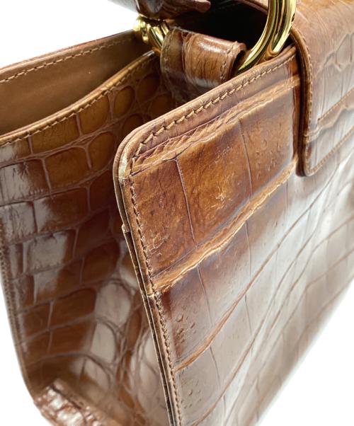 GIANFRANCO FERRE（ジャンフランコフェレ）GIANFRANCO FERRE (ジャンフランコフェレ) ハンドバッグ ブラウンの古着・服飾アイテム