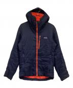 Patagoniaパタゴニア）の古着「Hyper Puff Hoody（ハイパーパフフーディ）」｜ネイビー×オレンジ