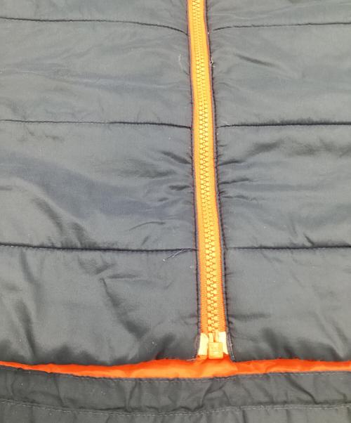 Patagonia（パタゴニア）Patagonia (パタゴニア) Hyper Puff Hoody（ハイパーパフフーディ） ネイビー×オレンジ サイズ:XSの古着・服飾アイテム