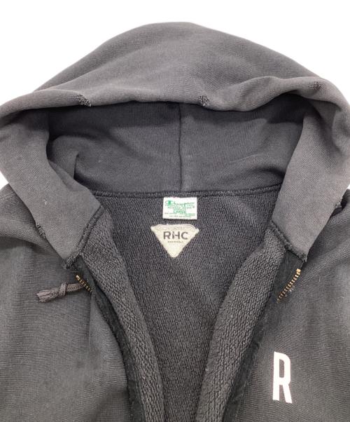 Champion（チャンピオン）Champion (チャンピオン) RHC Ron Herman (アールエイチシー ロンハーマン) ダメージジップパーカー グレー サイズ:Lの古着・服飾アイテム