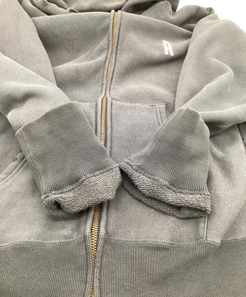 Champion（チャンピオン）Champion (チャンピオン) RHC Ron Herman (アールエイチシー ロンハーマン) ダメージジップパーカー グレー サイズ:Lの古着・服飾アイテム