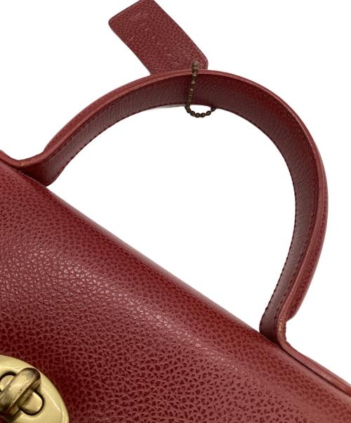 COACH（コーチ）COACH (コーチ) 2WAYバッグ レッドの古着・服飾アイテム