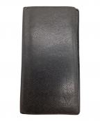 LOUIS VUITTONルイ ヴィトン）の古着「タイガ ポルトフォイユ ロン 札入れ」｜ブラック