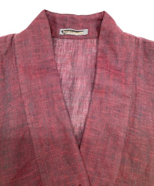 ISSEY MIYAKE（イッセイミヤケ）ISSEY MIYAKE (イッセイミヤケ) リネンベスト レッド サイズ:9の古着・服飾アイテム