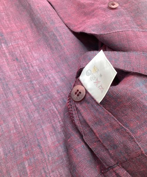 ISSEY MIYAKE（イッセイミヤケ）ISSEY MIYAKE (イッセイミヤケ) リネンベスト レッド サイズ:9の古着・服飾アイテム