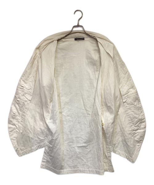 ISSEY MIYAKE（イッセイミヤケ）ISSEY MIYAKE (イッセイミヤケ) コットンジャケット ホワイト サイズ:9の古着・服飾アイテム