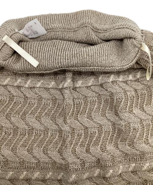 issey miyake by all style（イッセイミヤケ バイ オールスタイル）issey miyake by all style (イッセイミヤケ バイ オールスタイル) リネンニットスカート アイボリー サイズ:9の古着・服飾アイテム