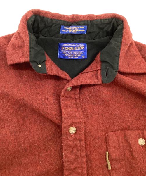 PENDLETON（ペンドルトン）PENDLETON (ペンドルトン) 長袖シャツ レッド サイズ:Lの古着・服飾アイテム