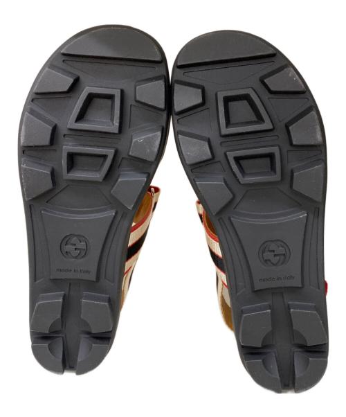 GUCCI（グッチ）GUCCI (グッチ) サンダル レッド×ブラック サイズ:35の古着・服飾アイテム