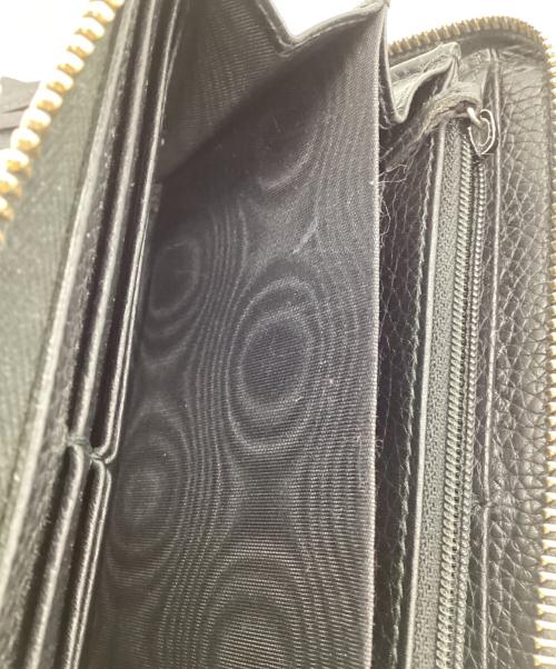 GUCCI（グッチ）GUCCI (グッチ) ソーホー ラウンドジップ長財布 ブラックの古着・服飾アイテム