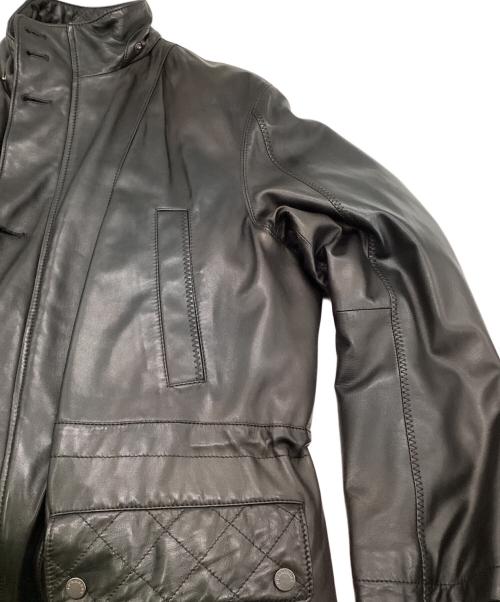 BURBERRY LONDON（バーバリーロンドン）BURBERRY LONDON (バーバリーロンドン) ダウンライナー付シープスキンコート ブラック サイズ:Mの古着・服飾アイテム