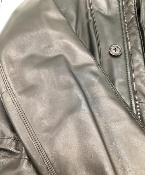 BURBERRY LONDON（バーバリーロンドン）BURBERRY LONDON (バーバリーロンドン) ダウンライナー付シープスキンコート ブラック サイズ:Mの古着・服飾アイテム