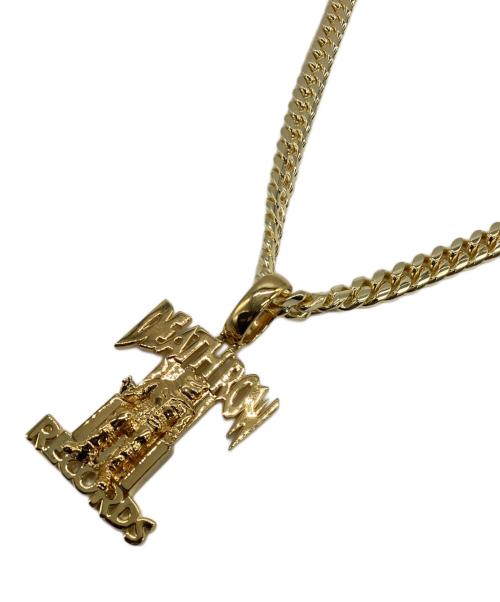 King Ice（キングアイス）King Ice (キングアイス) DEATH ROW RECORDS (デスロウレコーズ) ネックレス ゴールドの古着・服飾アイテム