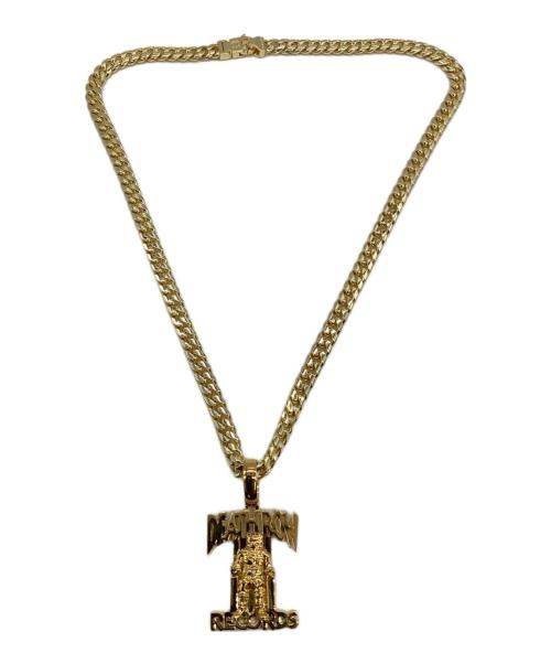 King Ice（キングアイス）King Ice (キングアイス) DEATH ROW RECORDS (デスロウレコーズ) ネックレス ゴールドの古着・服飾アイテム