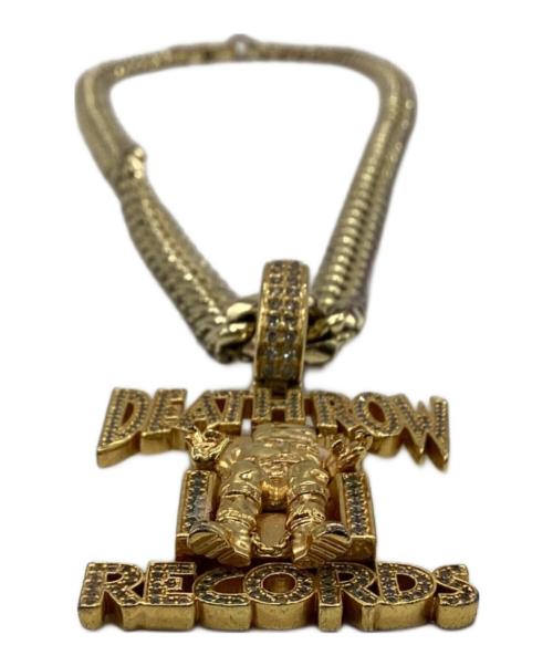 King Ice（キングアイス）King Ice (キングアイス) DEATH ROW RECORDS (デスロウレコーズ) ネックレス ゴールドの古着・服飾アイテム