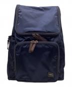 PORTERポーター）の古着「PLAN（プラン）ラックサック」｜ネイビー