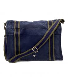 HERMES（エルメス）の古着「フールトゥ バサスMM ショルダーバッグ」｜ネイビー×グリーン