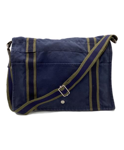 HERMES（エルメス）HERMES (エルメス) フールトゥ バサスMM ショルダーバッグ ネイビー×グリーンの古着・服飾アイテム