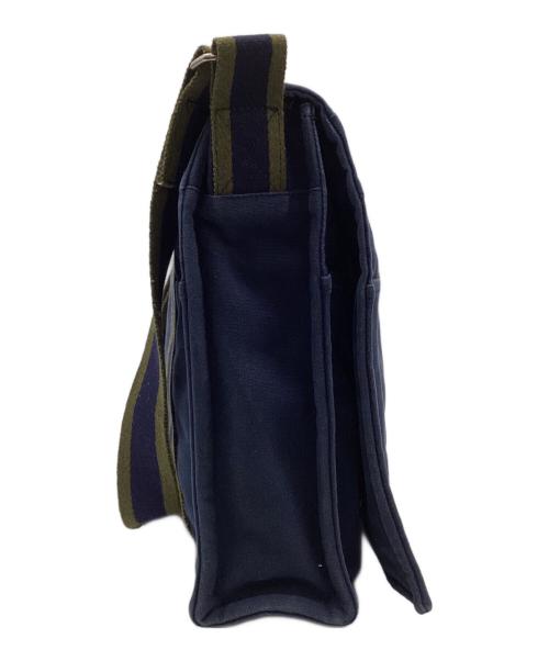 HERMES（エルメス）HERMES (エルメス) フールトゥ バサスMM ショルダーバッグ ネイビー×グリーンの古着・服飾アイテム