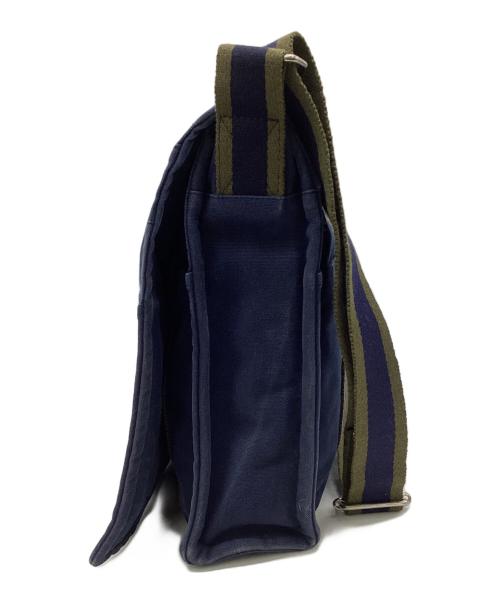 HERMES（エルメス）HERMES (エルメス) フールトゥ バサスMM ショルダーバッグ ネイビー×グリーンの古着・服飾アイテム