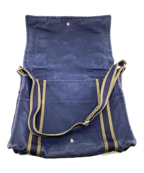 HERMES（エルメス）HERMES (エルメス) フールトゥ バサスMM ショルダーバッグ ネイビー×グリーンの古着・服飾アイテム
