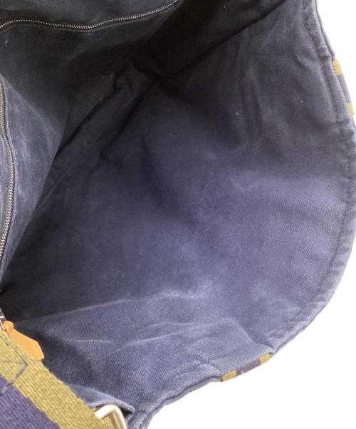 HERMES（エルメス）HERMES (エルメス) フールトゥ バサスMM ショルダーバッグ ネイビー×グリーンの古着・服飾アイテム