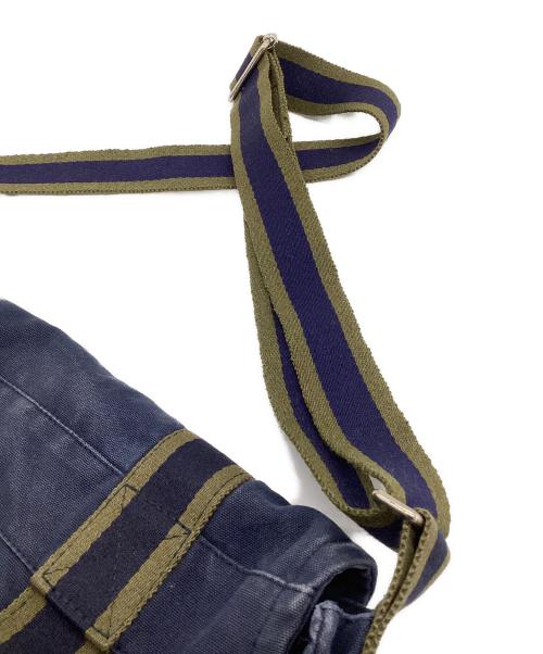 HERMES（エルメス）HERMES (エルメス) フールトゥ バサスMM ショルダーバッグ ネイビー×グリーンの古着・服飾アイテム