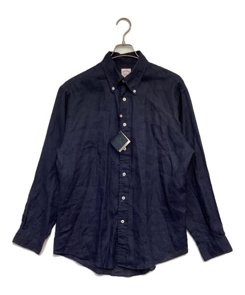 BROOKS BROTHERS（ブルックスブラザーズ）BROOKS BROTHERS (ブルックスブラザーズ) アイリッシュ リネンシャツ ネイビー サイズ:Mの古着・服飾アイテム