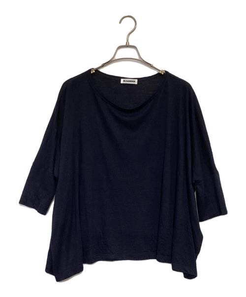 JIL SANDER（ジルサンダー）JIL SANDER (ジルサンダー) 薄手ニット ネイビー サイズ:XLの古着・服飾アイテム