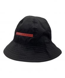 PRADA SPORTS（プラダスポーツ）の古着「ナイロンバケットハット」｜ブラック