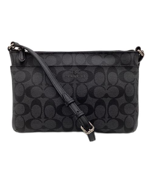 COACH（コーチ）COACH (コーチ) ショルダーバッグ ブラック×グレーの古着・服飾アイテム