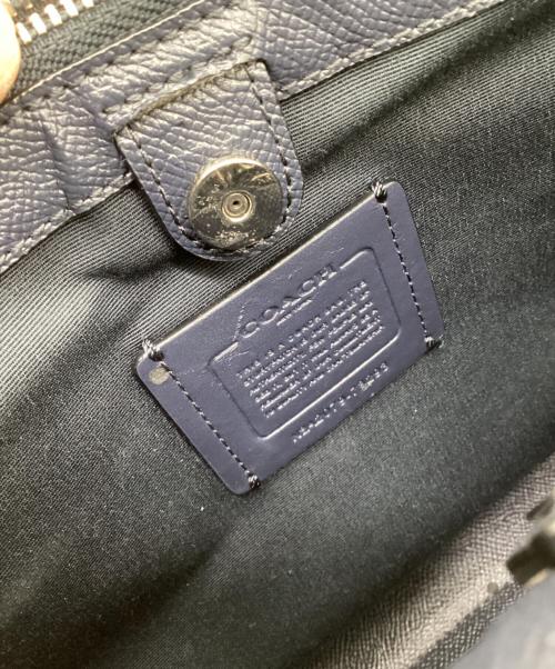 COACH（コーチ）COACH (コーチ) シグネチャー トートバッグ スカイブルー×ブラックの古着・服飾アイテム