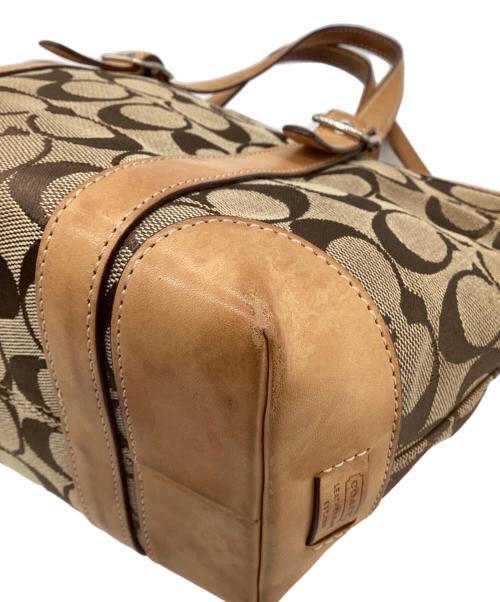 COACH（コーチ）COACH (コーチ) シグネチャー ミニトートバッグ ブラウンの古着・服飾アイテム