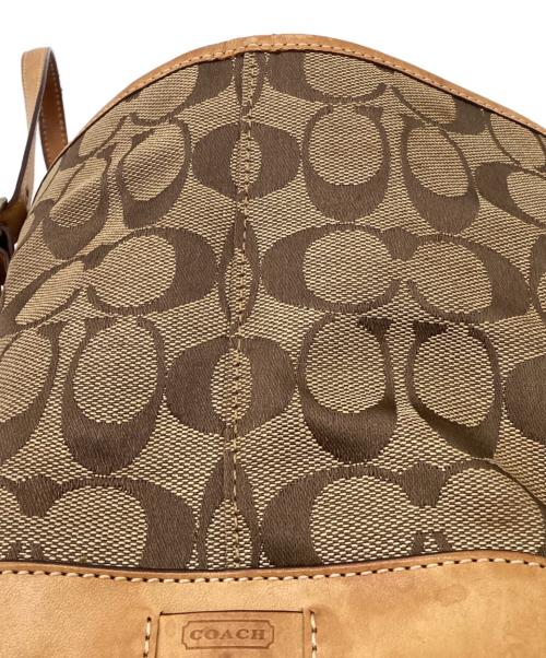 COACH（コーチ）COACH (コーチ) シグネチャー ミニトートバッグ ブラウンの古着・服飾アイテム