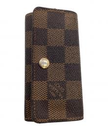 LOUIS VUITTON（ルイ ヴィトン）の古着「ダミエ ミュルティクレ4 キーケース」｜ブラウン