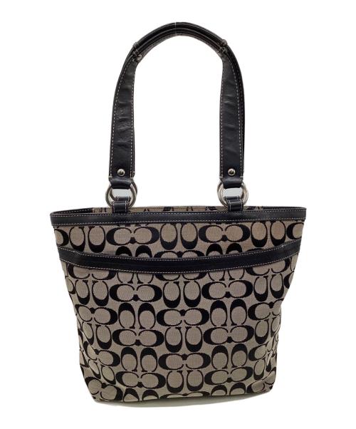 COACH（コーチ）COACH (コーチ) シグネチャー トートバッグ ブラックの古着・服飾アイテム