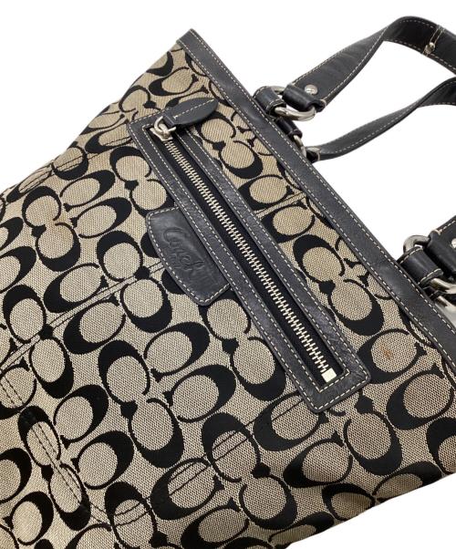 COACH（コーチ）COACH (コーチ) シグネチャー トートバッグ ブラックの古着・服飾アイテム