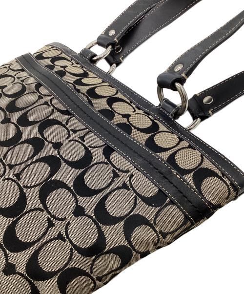 COACH（コーチ）COACH (コーチ) シグネチャー トートバッグ ブラックの古着・服飾アイテム