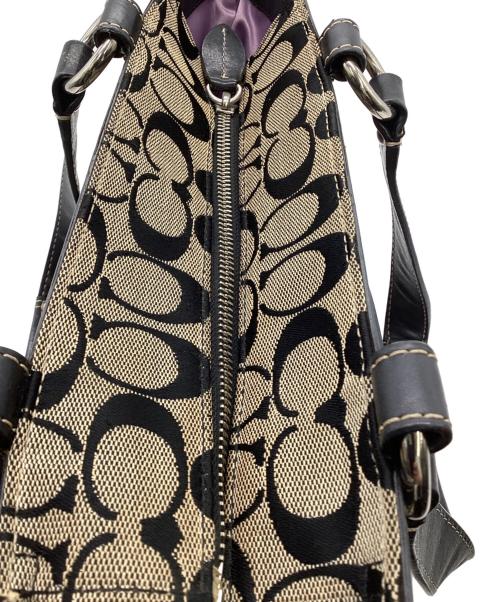 COACH（コーチ）COACH (コーチ) シグネチャー トートバッグ ブラックの古着・服飾アイテム