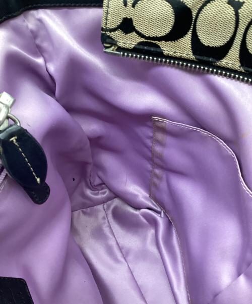 COACH（コーチ）COACH (コーチ) シグネチャー トートバッグ ブラックの古着・服飾アイテム