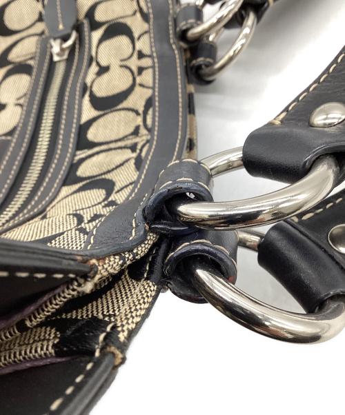 COACH（コーチ）COACH (コーチ) シグネチャー トートバッグ ブラックの古着・服飾アイテム