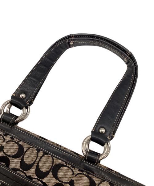 COACH（コーチ）COACH (コーチ) シグネチャー トートバッグ ブラックの古着・服飾アイテム